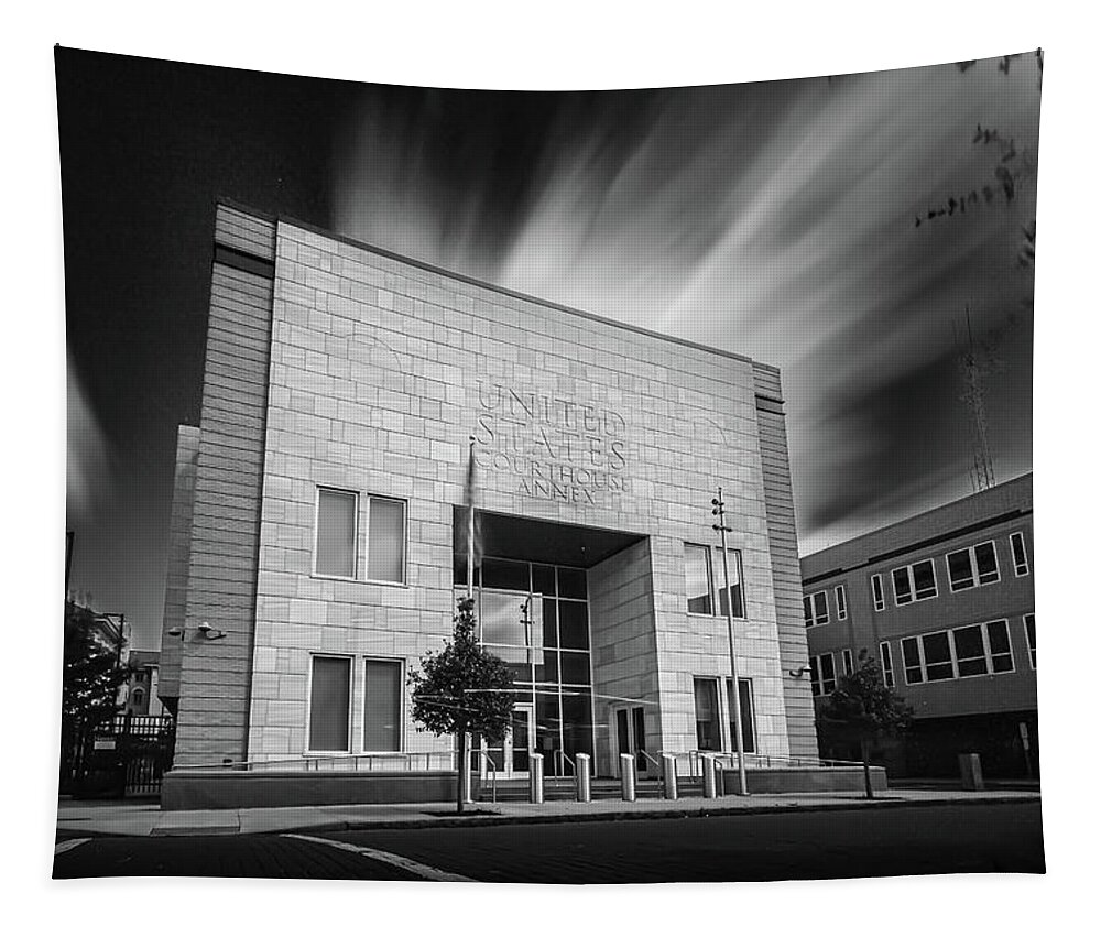 Savannah Tapestry featuring the photograph US Court House Annex by Kenny Thomas