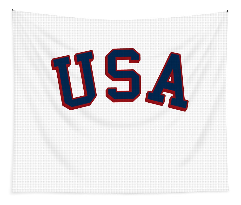 Usa Tapestry featuring the digital art USA America 4th of July by Flippin Sweet Gear
