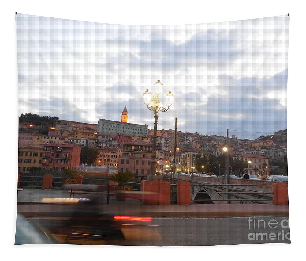 Ventimiglia Tapestry featuring the photograph Ventimiglia in Motion by Aisha Isabelle