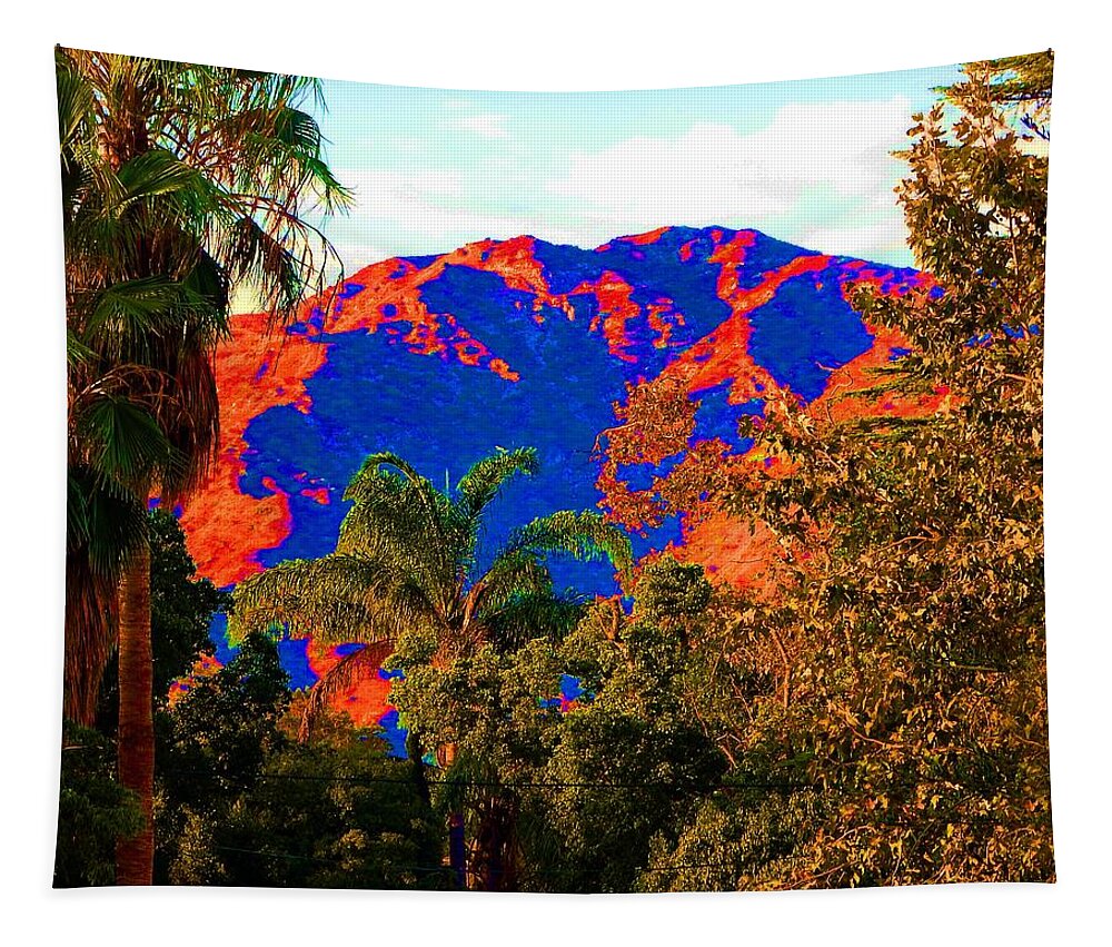 Trees Tapestry featuring the photograph Verdugo Volcano by Andrew Lawrence