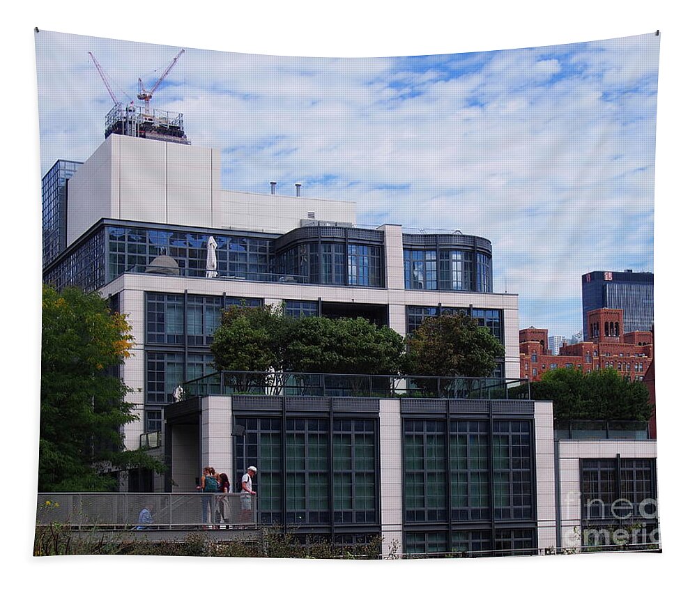 Manhattan Tapestry featuring the photograph View From The Highline 9 by Dorothy Lee