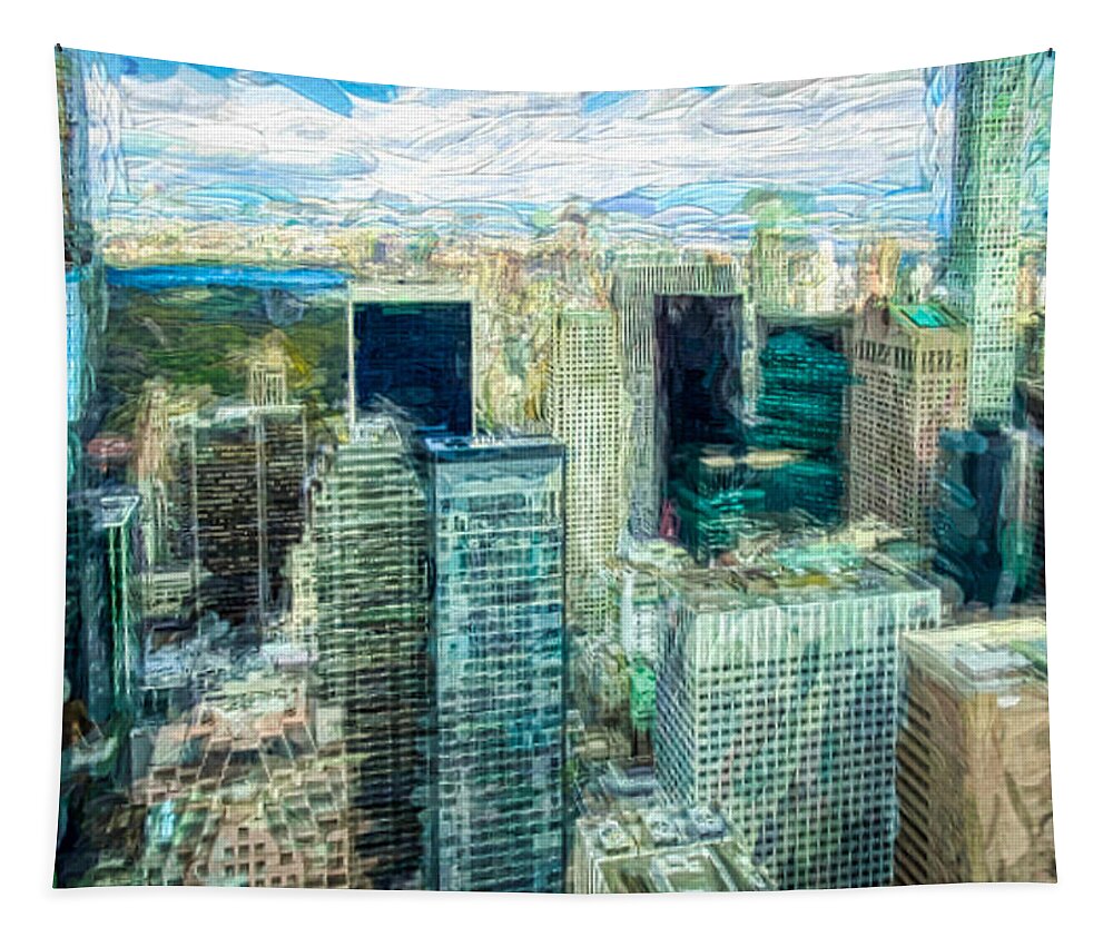  Tapestry featuring the photograph View from the Rock by Jack Wilson