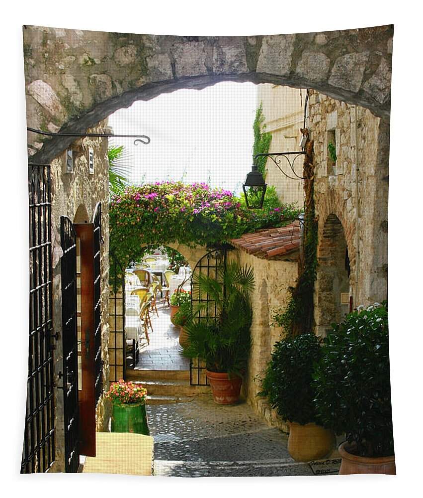 French Village Tapestry featuring the photograph Village Path by Felicia Roth