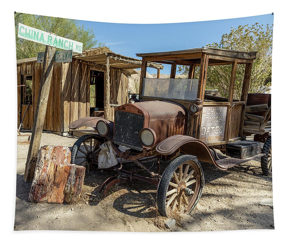 California Tapestry featuring the photograph Vintage Delivery Truck by James Marvin Phelps