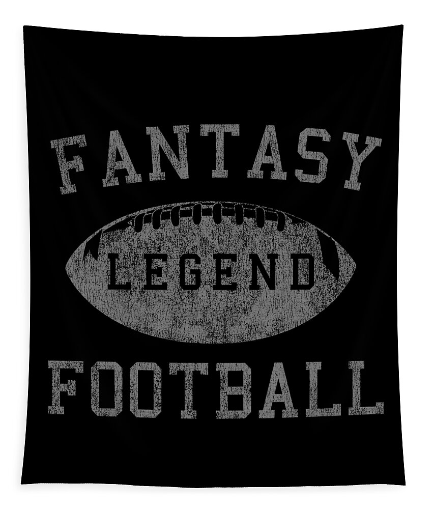 Fantasy Tapestry featuring the digital art Vintage Fantasy Football Legend by Flippin Sweet Gear