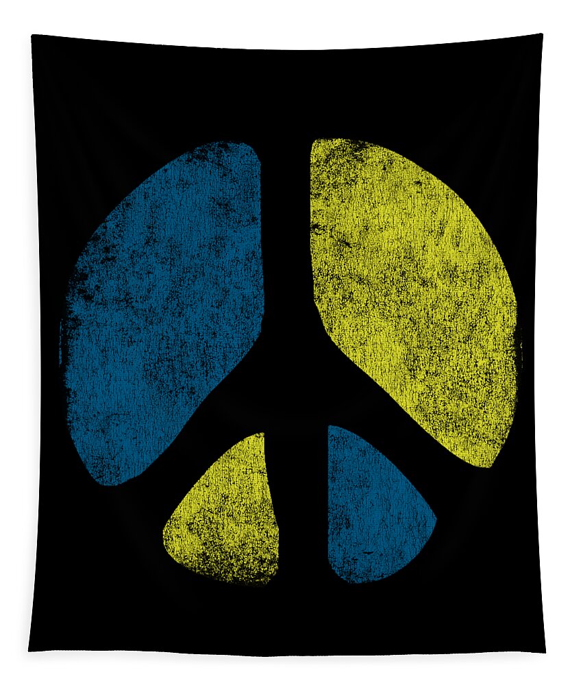 Cool Tapestry featuring the digital art Vintage Peace Sign by Flippin Sweet Gear