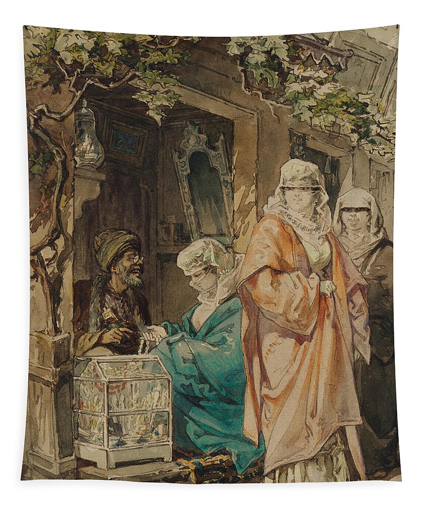 Vittorio Amadeo Tapestry featuring the painting Vittorio Amadeo, 5th Count P by Artistic Rifki