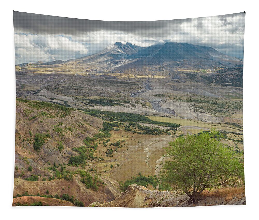 Clouds Tapestry featuring the photograph Volcanic Rebirth by Alexander Kunz