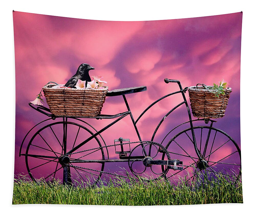 Surreal Tapestry featuring the digital art Waiting to Ride by Ally White