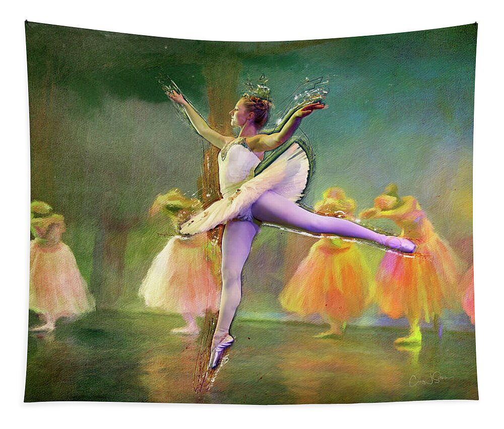 Ballerina Tapestry featuring the photograph Waltz of the Flowers by Craig J Satterlee