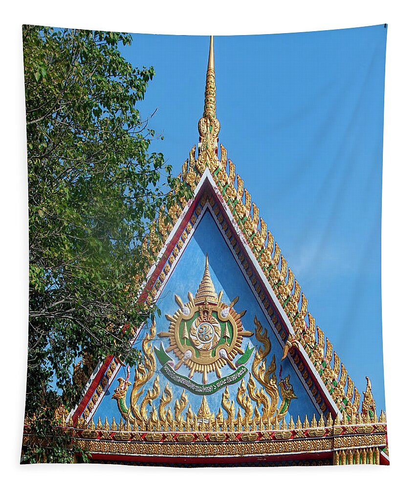 Scenic Tapestry featuring the photograph Wat Bung Temple Gate DTHNR0221 by Gerry Gantt