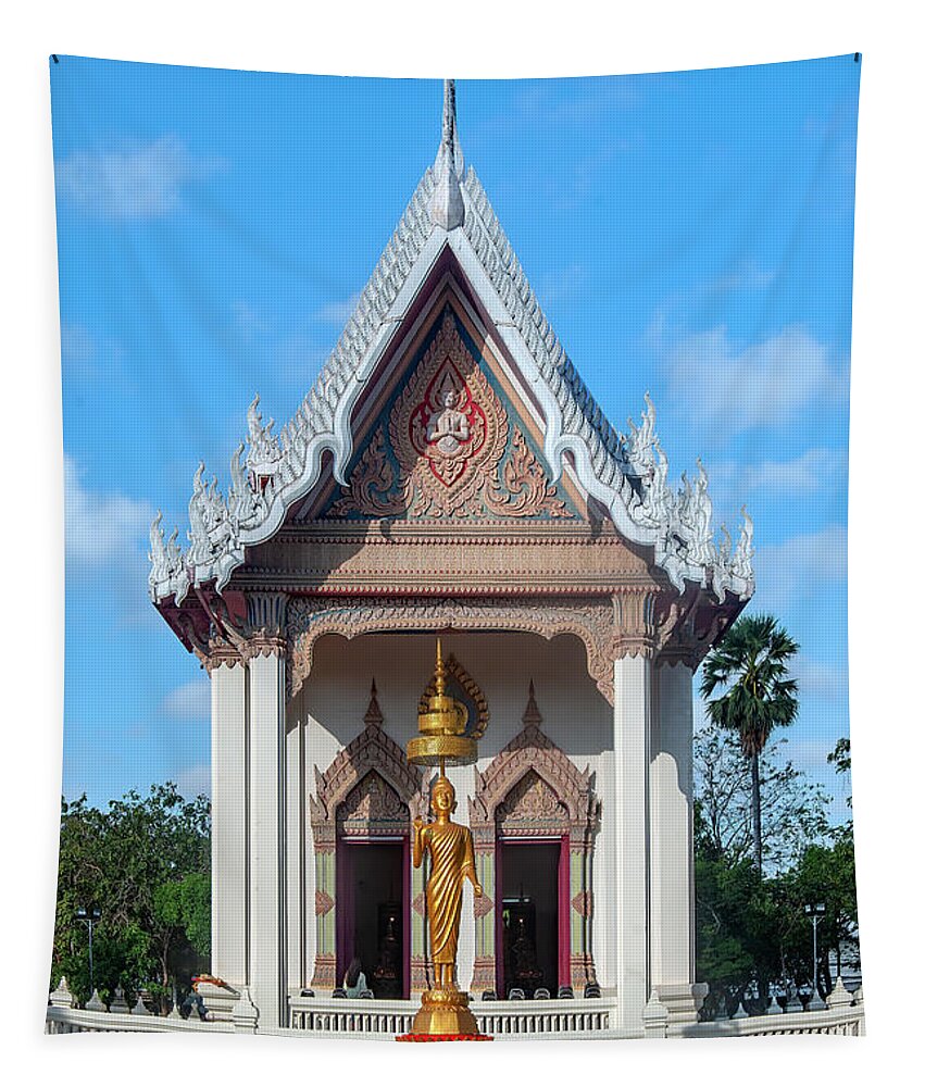 Scenic Tapestry featuring the photograph Wat Suttha Chinda Phra Ubosot DTHNR0355 by Gerry Gantt