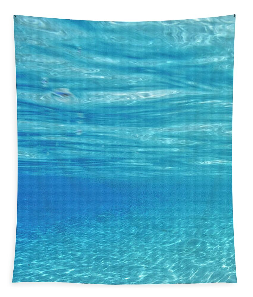 Ocean Tapestry featuring the photograph Water and sky triptych - 1 of 3 by Artesub