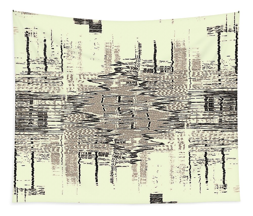 Digital Art Tapestry featuring the photograph Water Graph by Luc Van de Steeg