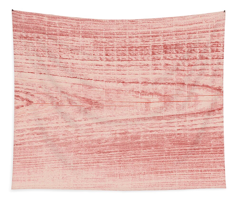 Abstract Tapestry featuring the digital art Weathered Board In Peach by David Desautel