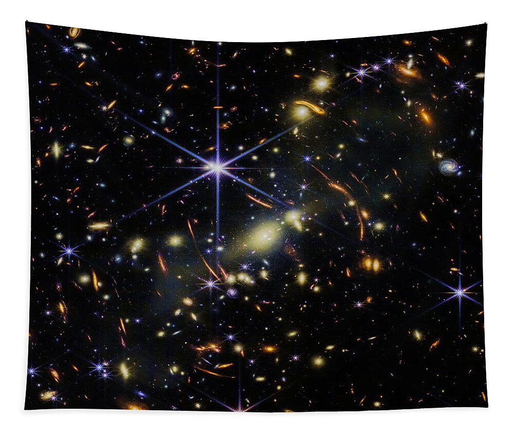 Deep Space Tapestry featuring the photograph Webb's First Deep Field by Dale Kauzlaric