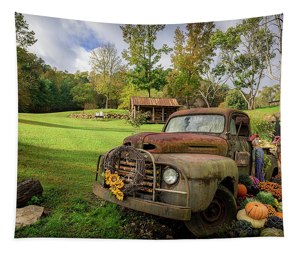 Fall Tapestry featuring the photograph Welcome Fall by David Morefield