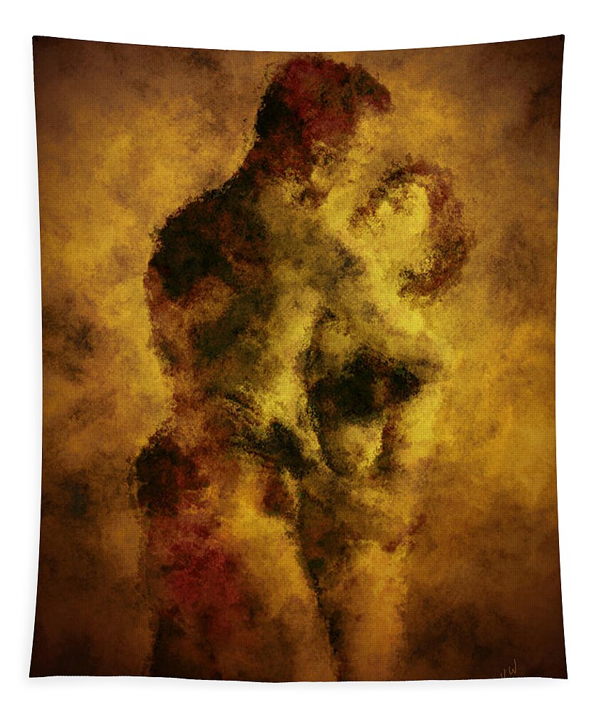 Nudes Tapestry featuring the photograph Welcome Home by Kurt Van Wagner