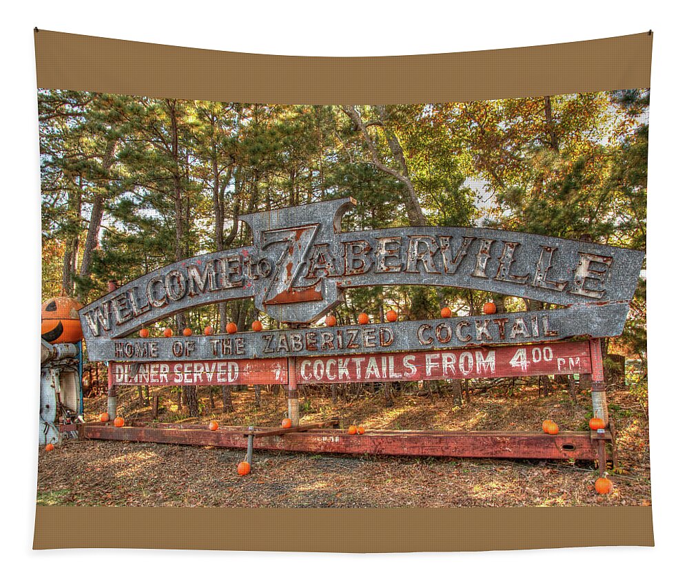 Restaurant Tapestry featuring the photograph Welcome To Zaberville by Kristia Adams
