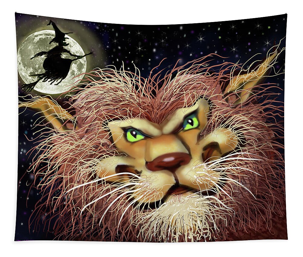 Werewolf Tapestry featuring the digital art Werewolf by Kevin Middleton