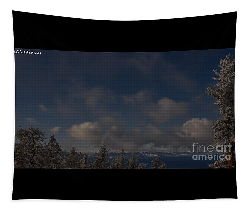 West Shore Tapestry featuring the photograph west shore Lake Tahoe, California, U.S.A., El Dorado National Forest as seen from south shore by PROMedias US