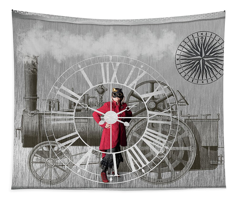 Steampunk Tapestry featuring the photograph Westward Bound by Jean Gill