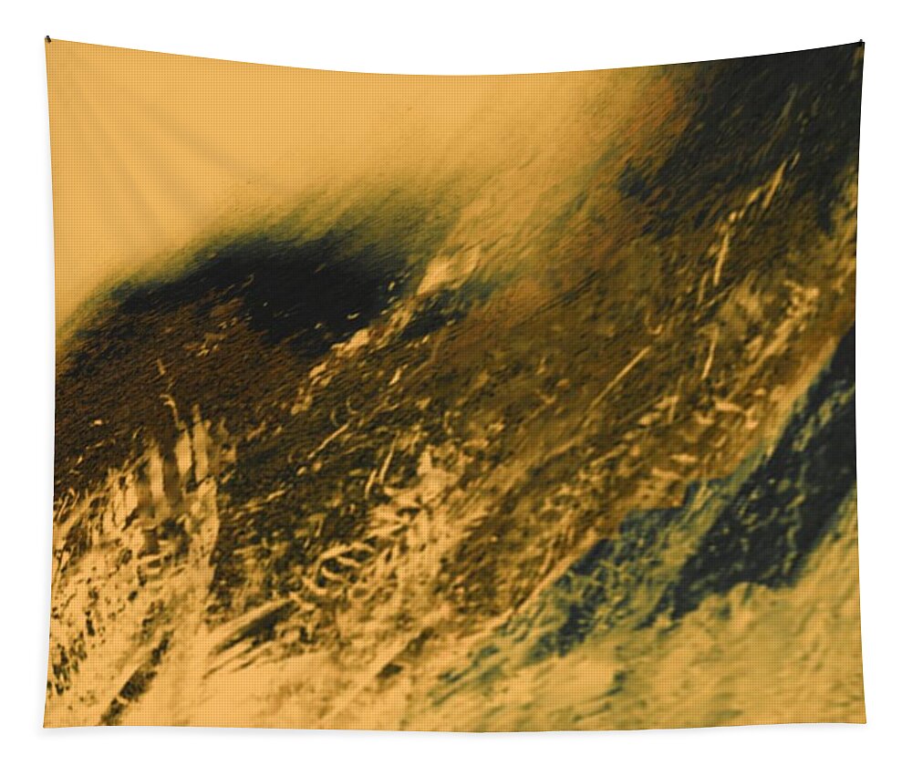 Wheat Storm Tapestry featuring the digital art Wheat Storm by Ruth Harrigan