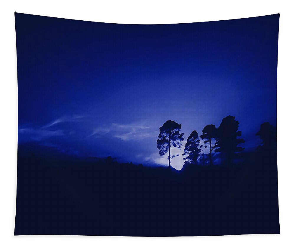 Sky Tapestry featuring the photograph Where The Smurfs Live by Max Mullins