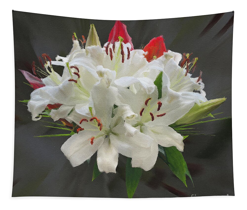 Wedding Tapestry featuring the photograph White Bouquet by Brian Watt
