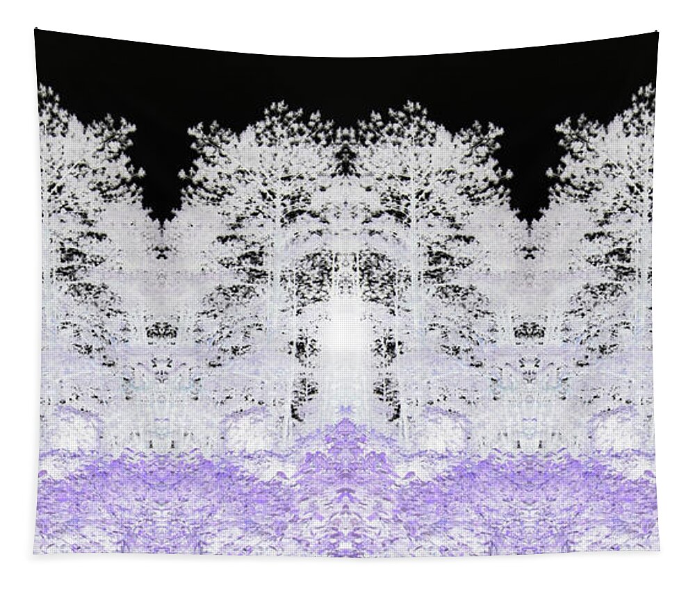 Forest Tapestry featuring the digital art White Forest by Teresamarie Yawn