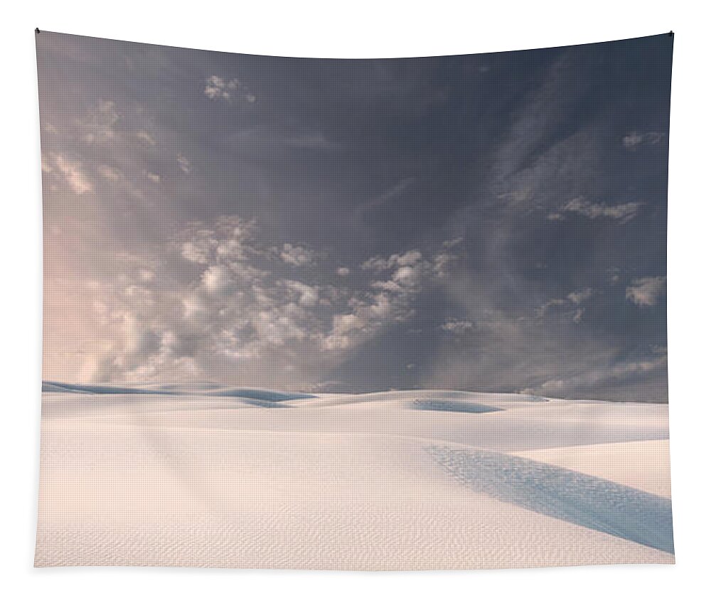 White Sands Tapestry featuring the photograph White Sands National Monument by Rebecca Herranen