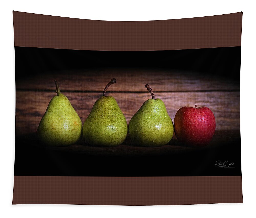 Pears Tapestry featuring the photograph Why Did You Bring HER? by Rene Crystal