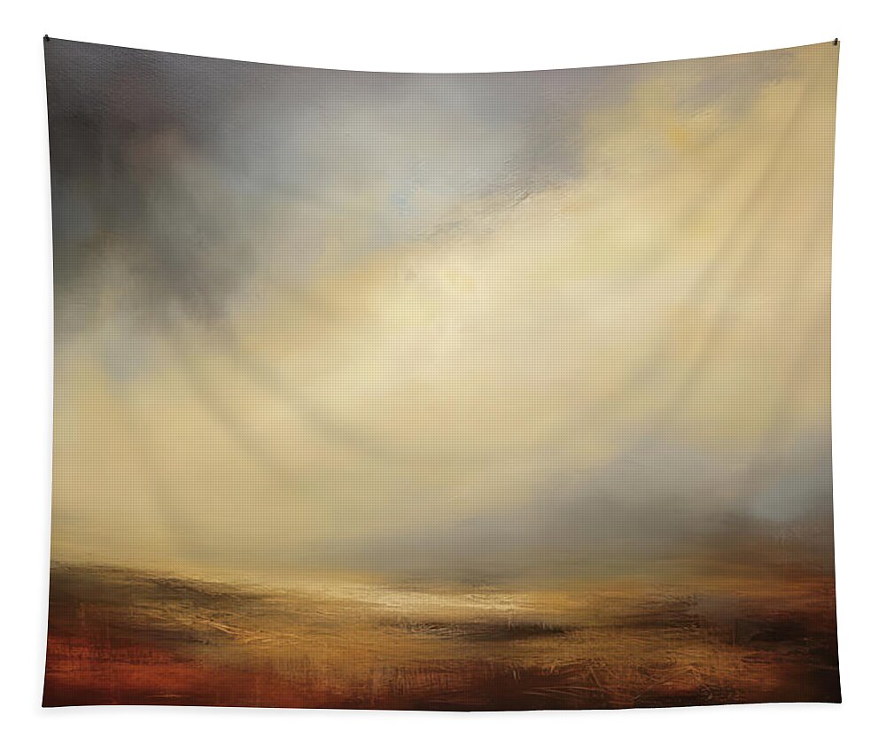Wide Open Spaces Tapestry featuring the painting Wide Open Spaces Desert Dreams 3 by Jai Johnson