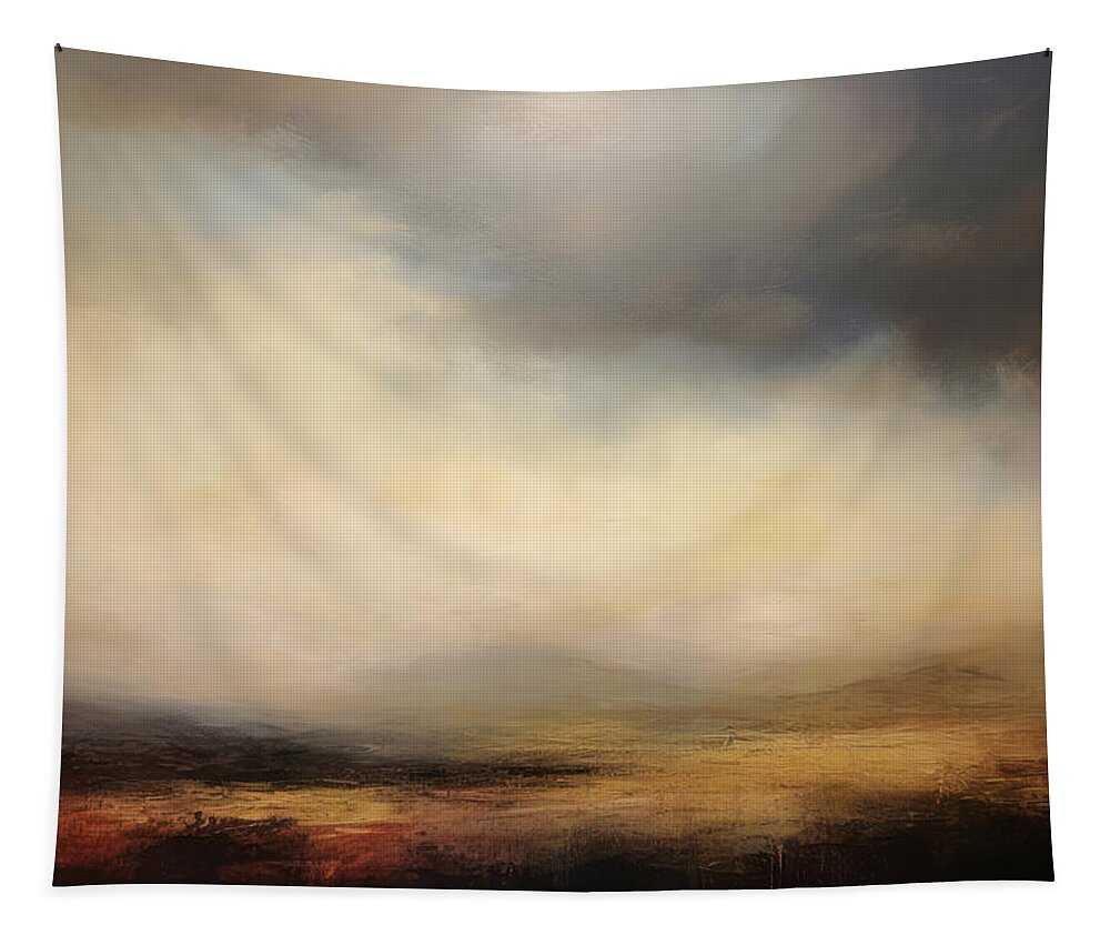 Wide Open Spaces Tapestry featuring the painting Wide Open Spaces Desert Dreams 5 by Jai Johnson
