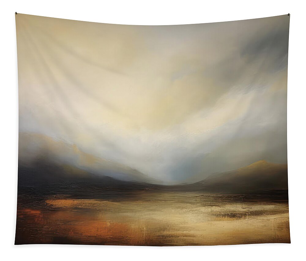 Wide Open Spaces Tapestry featuring the painting Wide Open Spaces Desert Dreams 6 by Jai Johnson
