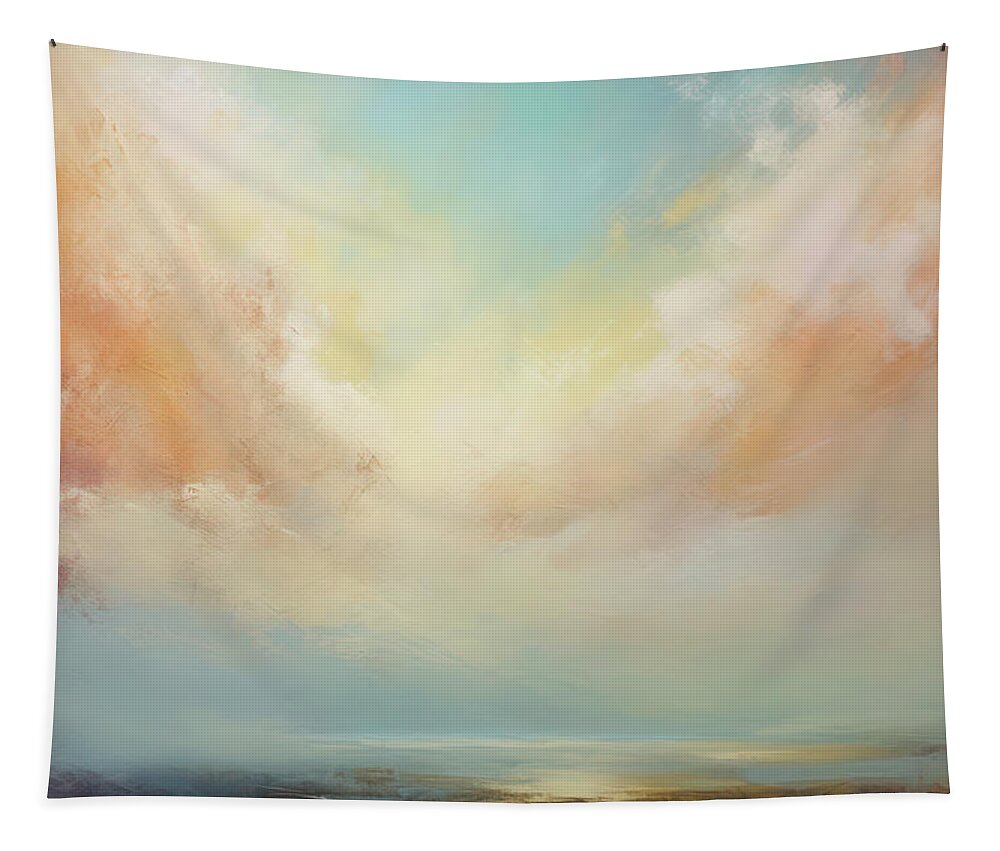 Wide Open Spaces Tapestry featuring the painting Wide Open Spaces Return To The Sea 1 by Jai Johnson