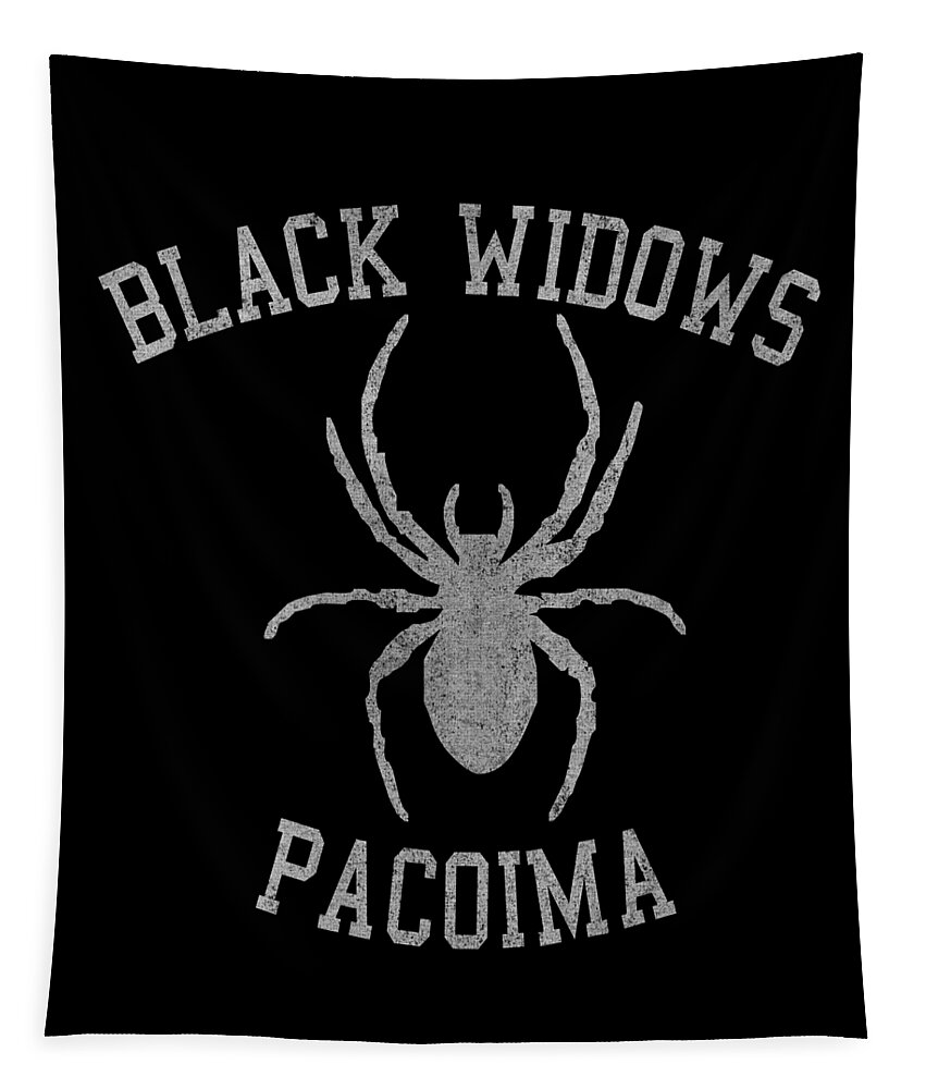 Funny Tapestry featuring the digital art Widows Pacoima by Flippin Sweet Gear