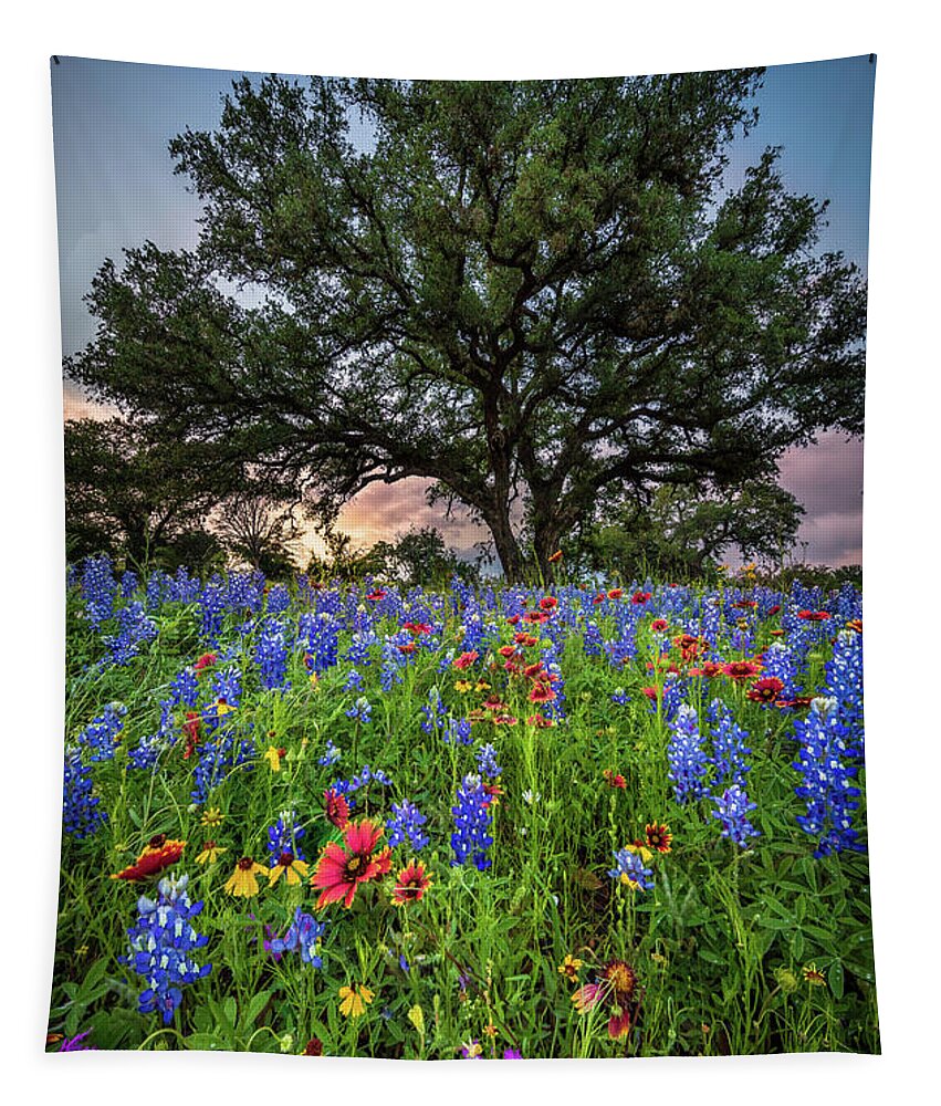 America Tapestry featuring the photograph Wildflower Tree by Inge Johnsson