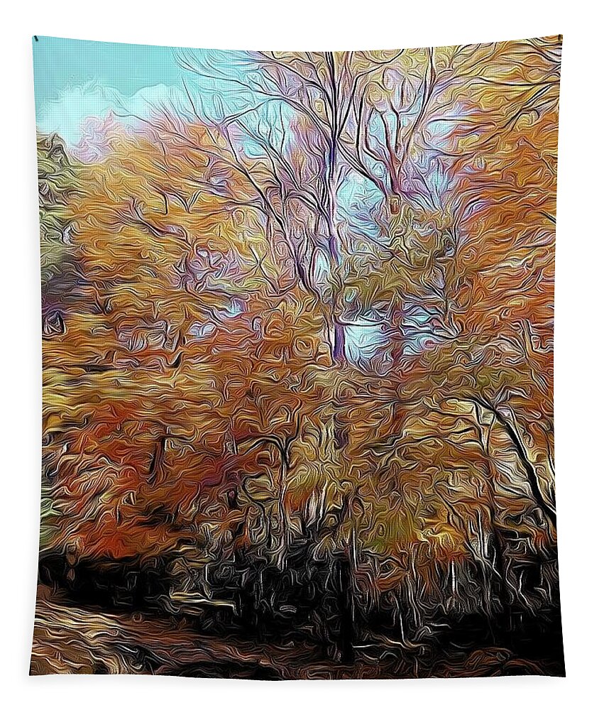 Wins Tapestry featuring the photograph Wind in the Trees by Joe Kozlowski