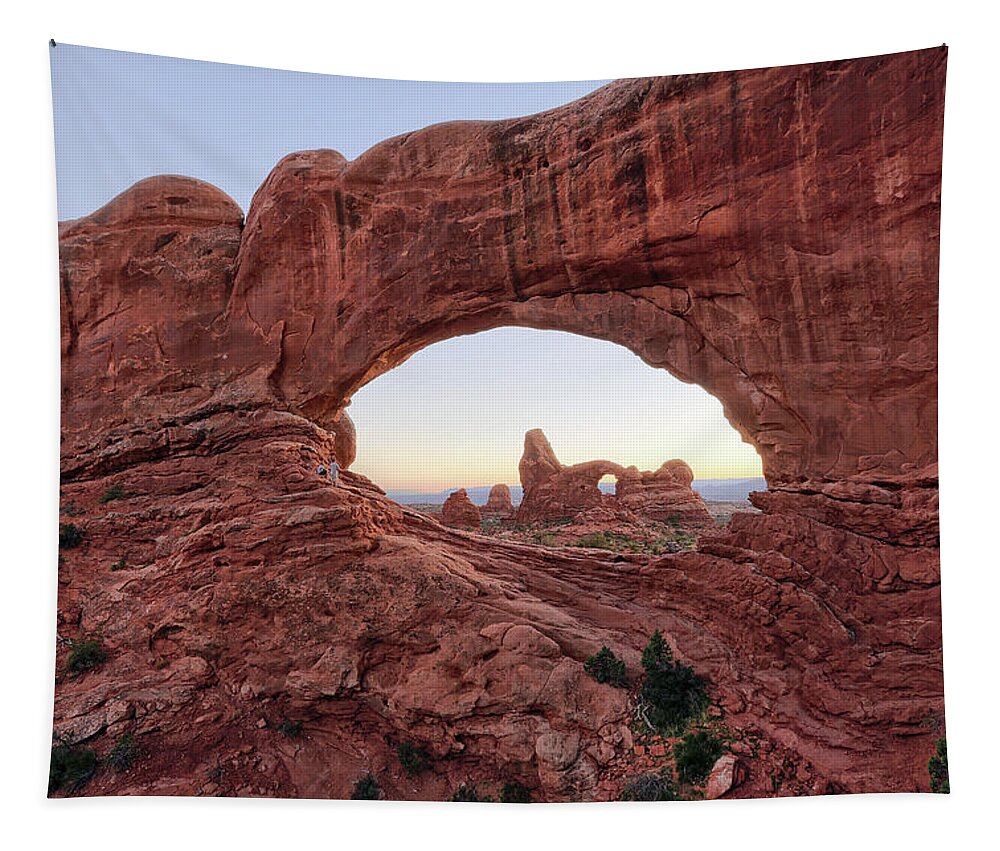  Tapestry featuring the photograph Window Rock by William Rainey