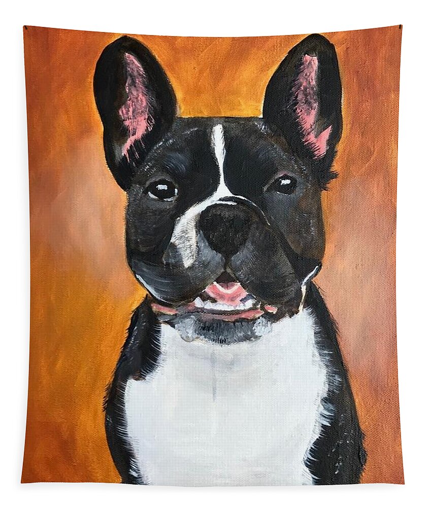 Pets Tapestry featuring the painting Winston by Kathie Camara
