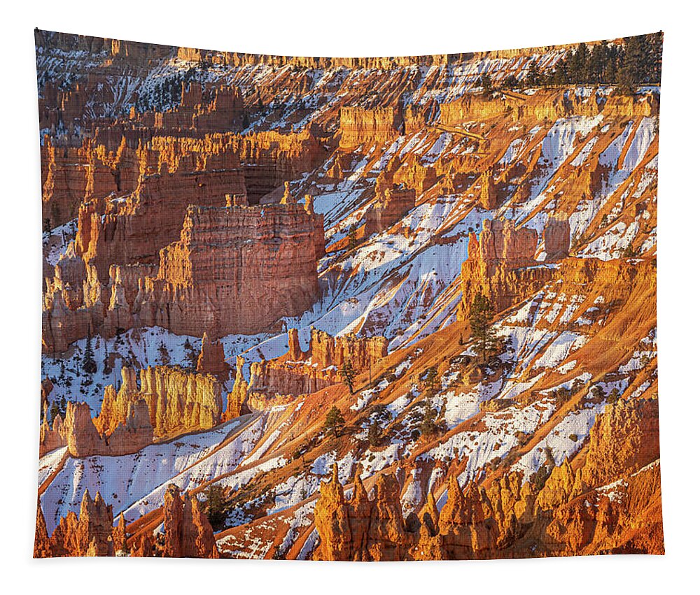 Bryce Canyon National Park Tapestry featuring the photograph Winter Morning at Bryce by James Woody