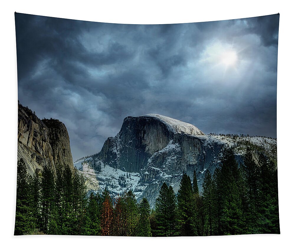 Landscape Tapestry featuring the photograph Winter Storm Under The Sun by Romeo Victor
