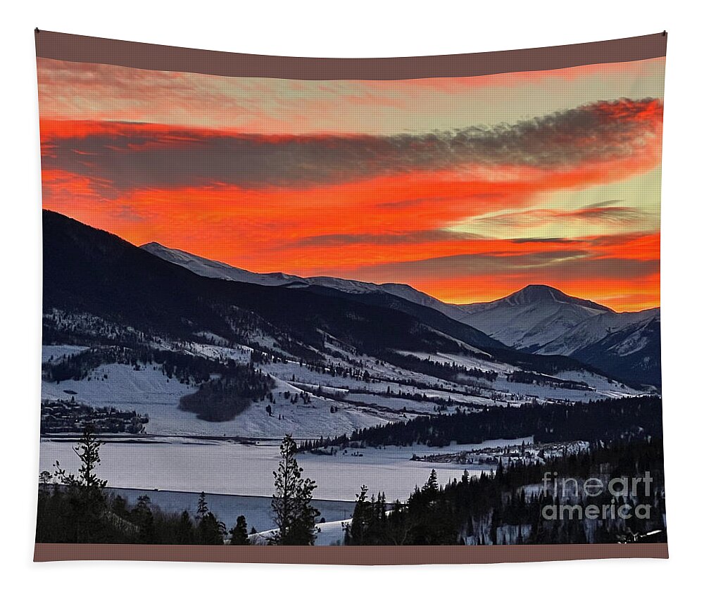 Winter Tapestry featuring the photograph Winter Sunrise by Paula Guttilla