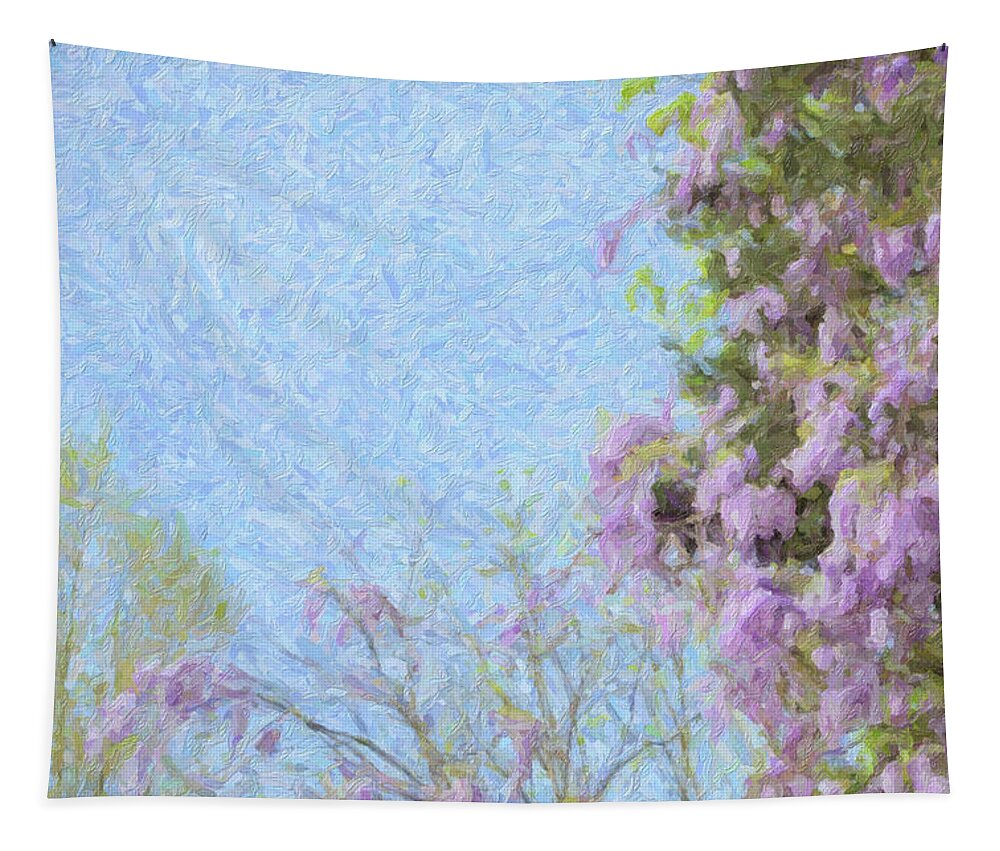 Wisteria Tapestry featuring the photograph Wisteria Spring by Carolyn Ann Ryan