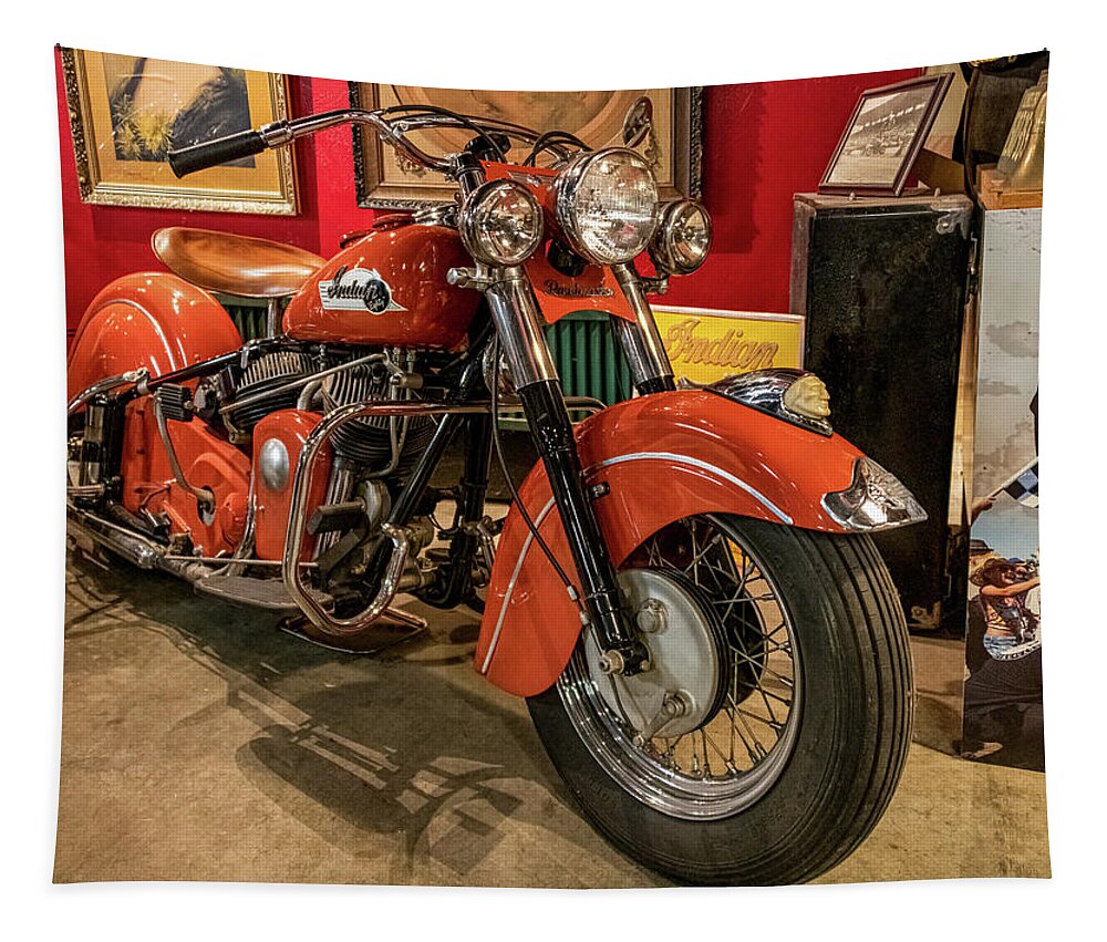 Motorcycle Tapestry featuring the photograph Wheels-11 by John Kirkland
