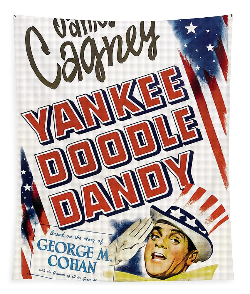 Synopsis Tapestry featuring the mixed media ''Yankee Doodle Dandy'', -b-1942 - art by Bill Gold by Movie World Posters