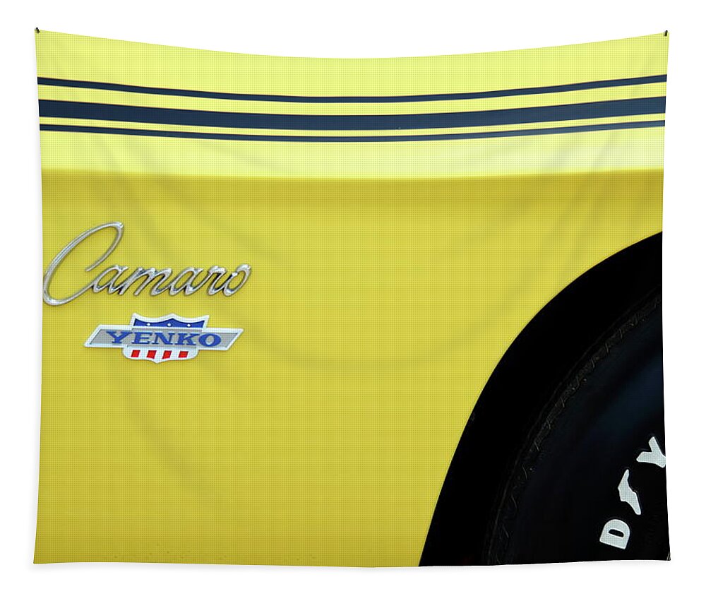 Chevrolet Camaro Yenko Tapestry featuring the photograph Yellow Yenko by Lens Art Photography By Larry Trager
