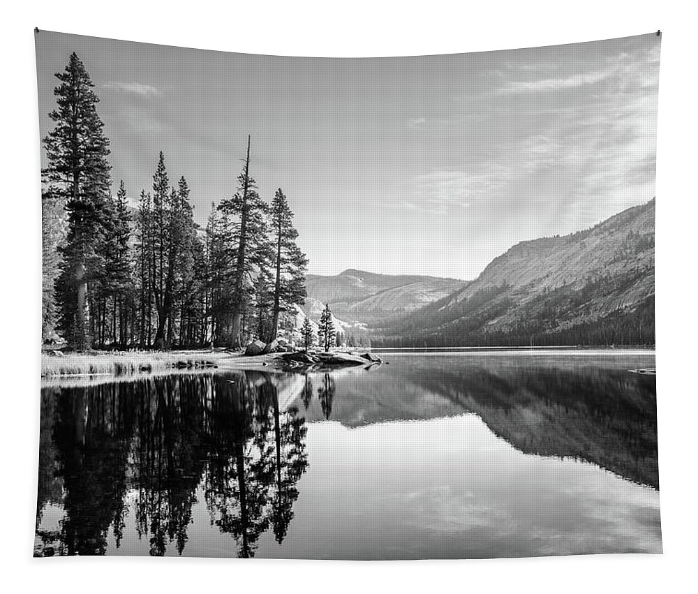 Yosemite Tapestry featuring the photograph Yosemite - Tenaya Lake Morning by Alexander Kunz