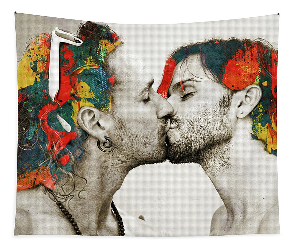 Tags Tapestry featuring the digital art You Light Up My Life by Paul Lovering